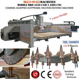 SCHINDMACHINES MIDDLE BRO 3520CAM 5 AXIS CNC SLAB CUTTING & MILLING MACHINE