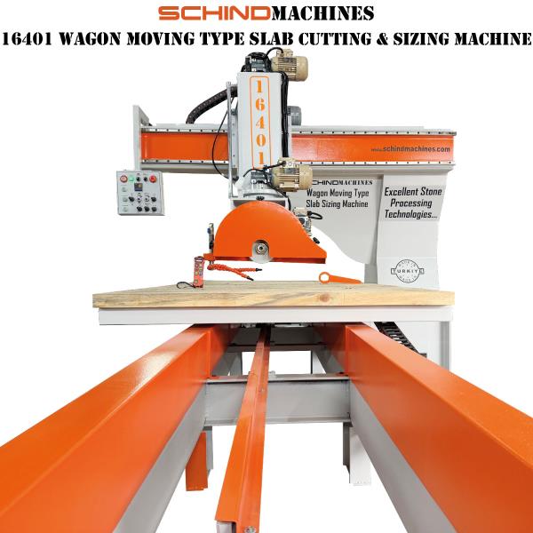 SCHIND 16401-4 NPU Vagon Hareketli Mermer, Doğaltaş ve Granit Kesme Makinesi