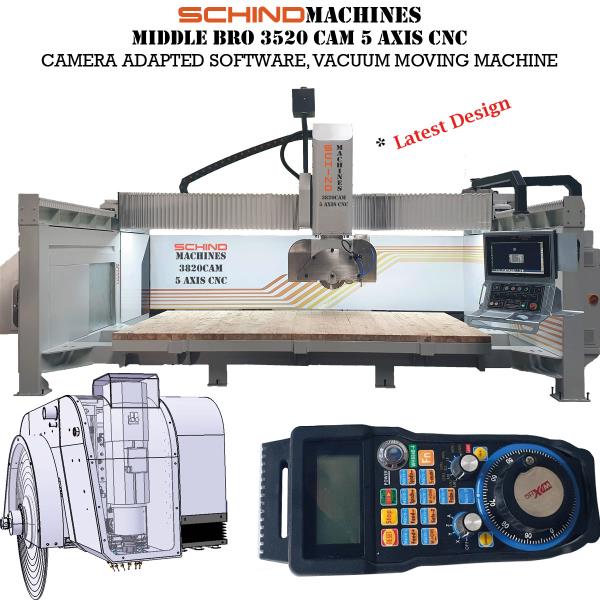 SCHINDMACHINES MIDDLE BRO 3520CAM 5 AXIS CNC SLAB CUTTING & MILLING MACHINE