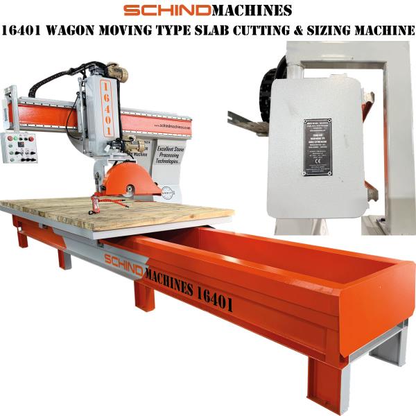 SCHIND 16401-4 NPU Vagon Hareketli Mermer, Doğaltaş ve Granit Kesme Makinesi