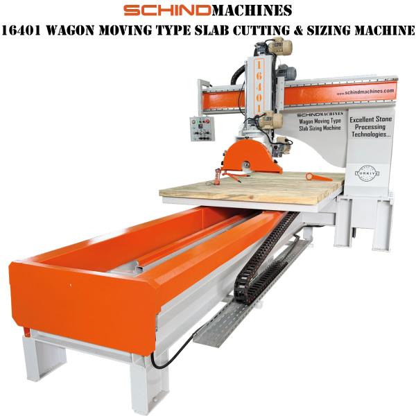 SCHIND 16401-4 NPU Vagon Hareketli Mermer, Doğaltaş ve Granit Kesme Makinesi
