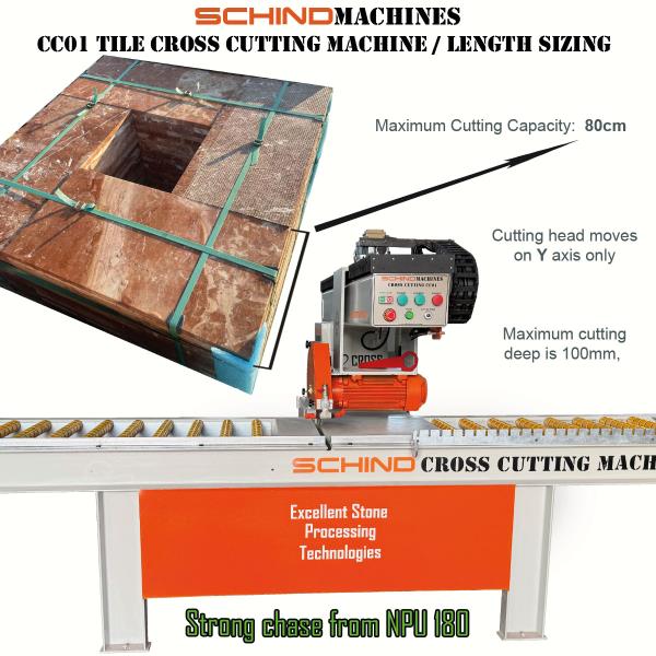 SCHIND CC01 Marble and Granite Cross Cutting Machine SCHIND CC01 Marble and Granite Cross Cutting Machine