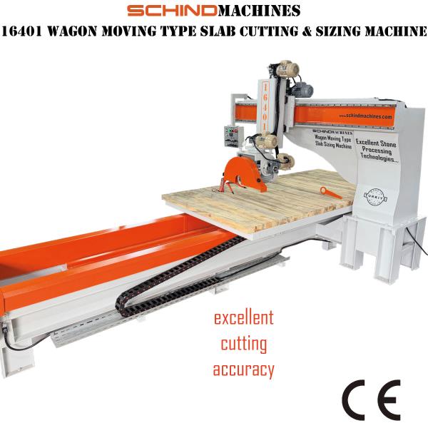 SCHIND 16401-4 NPU Vagon Hareketli Mermer, Doğaltaş ve Granit Kesme Makinesi