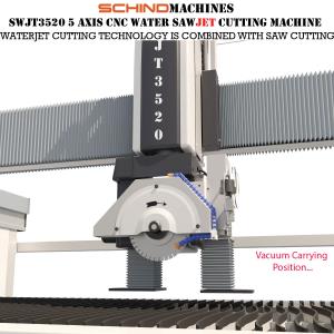 آلة قطع نفاثة مائية SWJT3520 ذات 5 محاور CNC