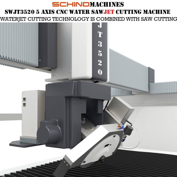 آلة قطع نفاثة مائية SWJT3520 ذات 5 محاور CNC