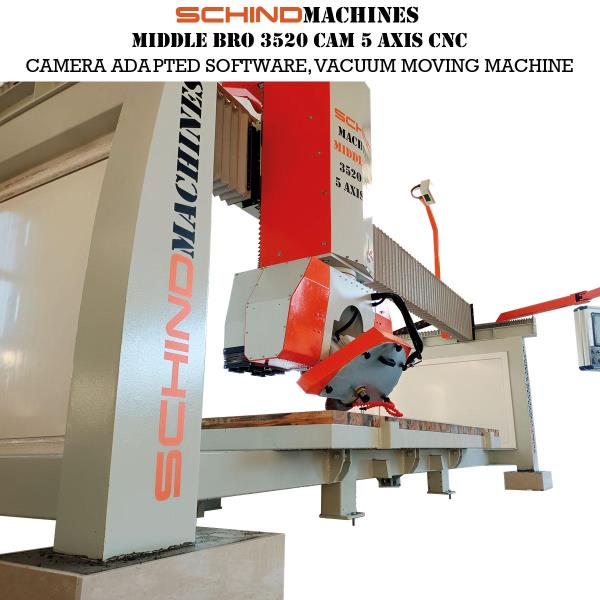 SCHINDMACHINES MIDDLE BRO 3520CAM 5 EKSEN CNC PLAKA KESME VE FREZE MAKİNESİ