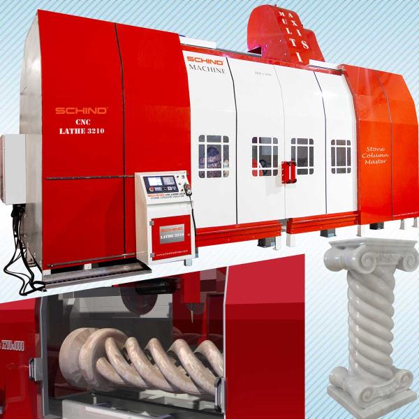 Schind CNC 3200 X 1000 - Mermer Sütun Torna Makinesi (Çok Eksenli)