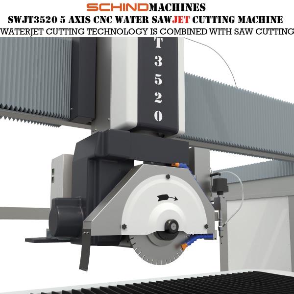 آلة قطع نفاثة مائية SWJT3520 ذات 5 محاور CNC